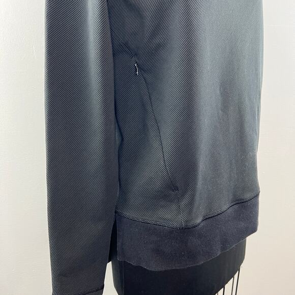 LULULEMON Black After Asana Long Sleeve V-Neck Pullover Sweatshirt w/ Pockets - Picture 6 of 8